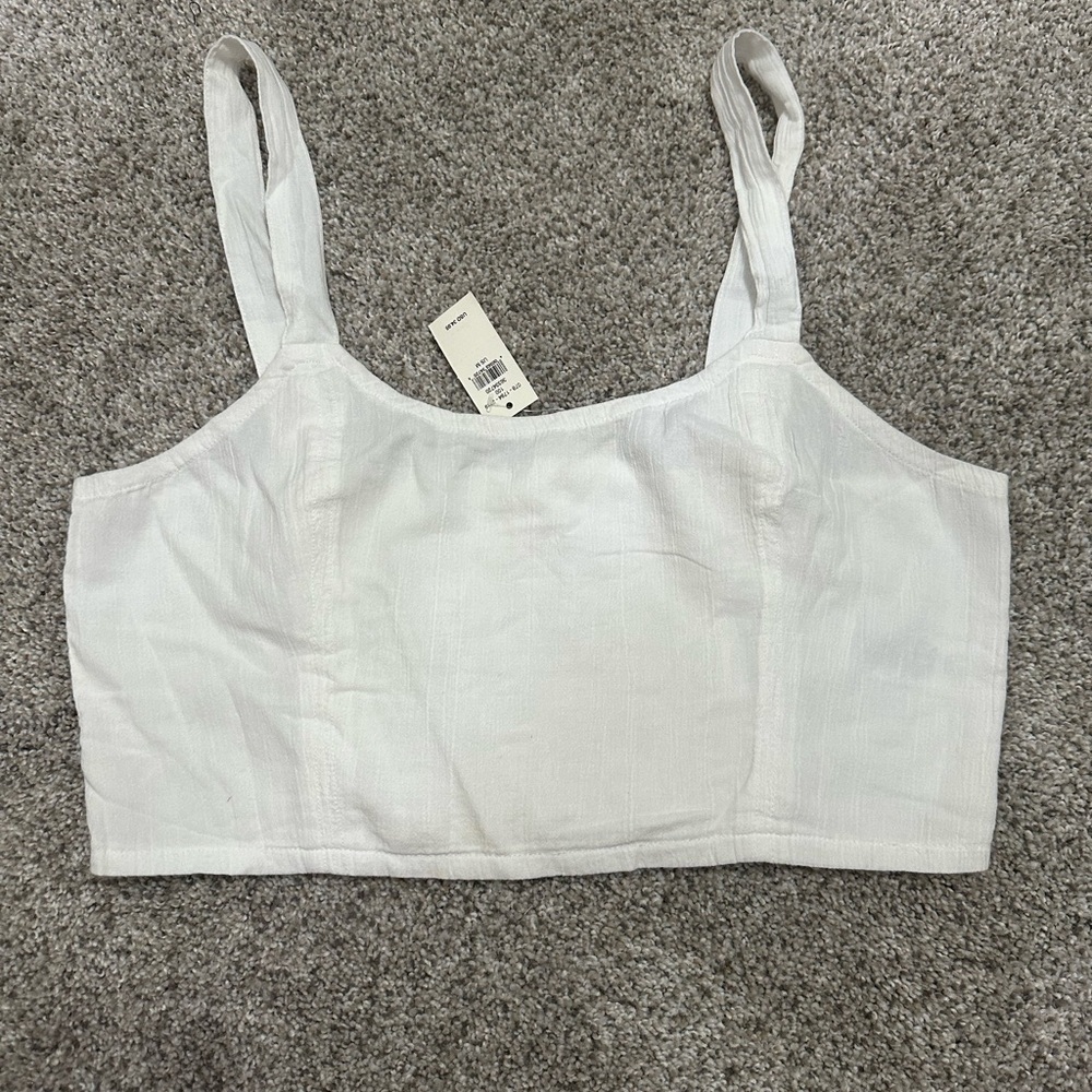 Aerie White Crop Top